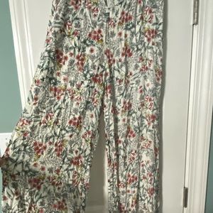 Forever 21 long flowy floral pants